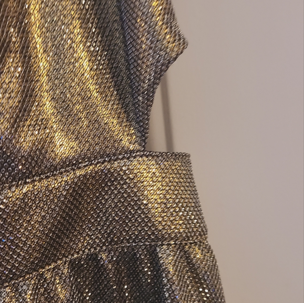 Forever21 + Gold Silver Cocktail Dress - Picture 2 of 8